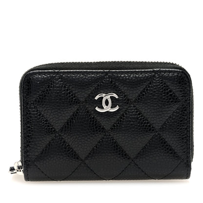 Chanel Caviar Quilted Classic Zipped Coin Purse Black 1 of 8