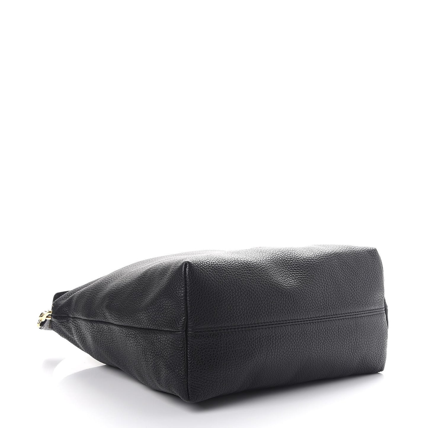 Grainy Calfskin Medium Cale Hobo Black