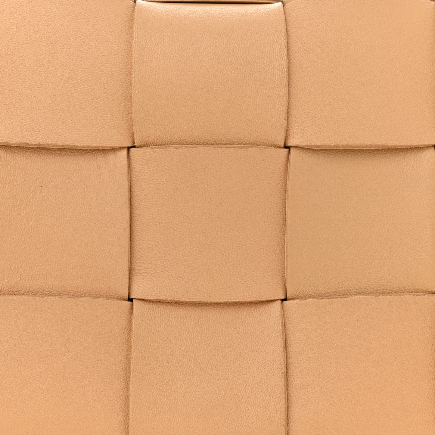 Lambskin Maxi Intrecciato Cassette Crossbody Bag Almond