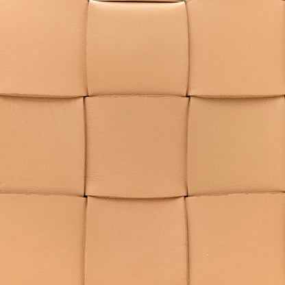 Bottega Veneta Lambskin Maxi Intrecciato Cassette Crossbody Bag Almond 8 of 10