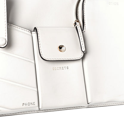 Fendi TPU Vitello Grace Pequin Pocket Medium Peekaboo Defender White 8 of 13
