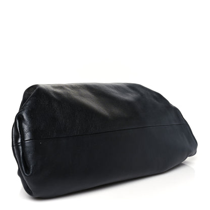 Bottega Veneta Smooth Butter Calf The Pouch Oversized Clutch Black 4 of 8
