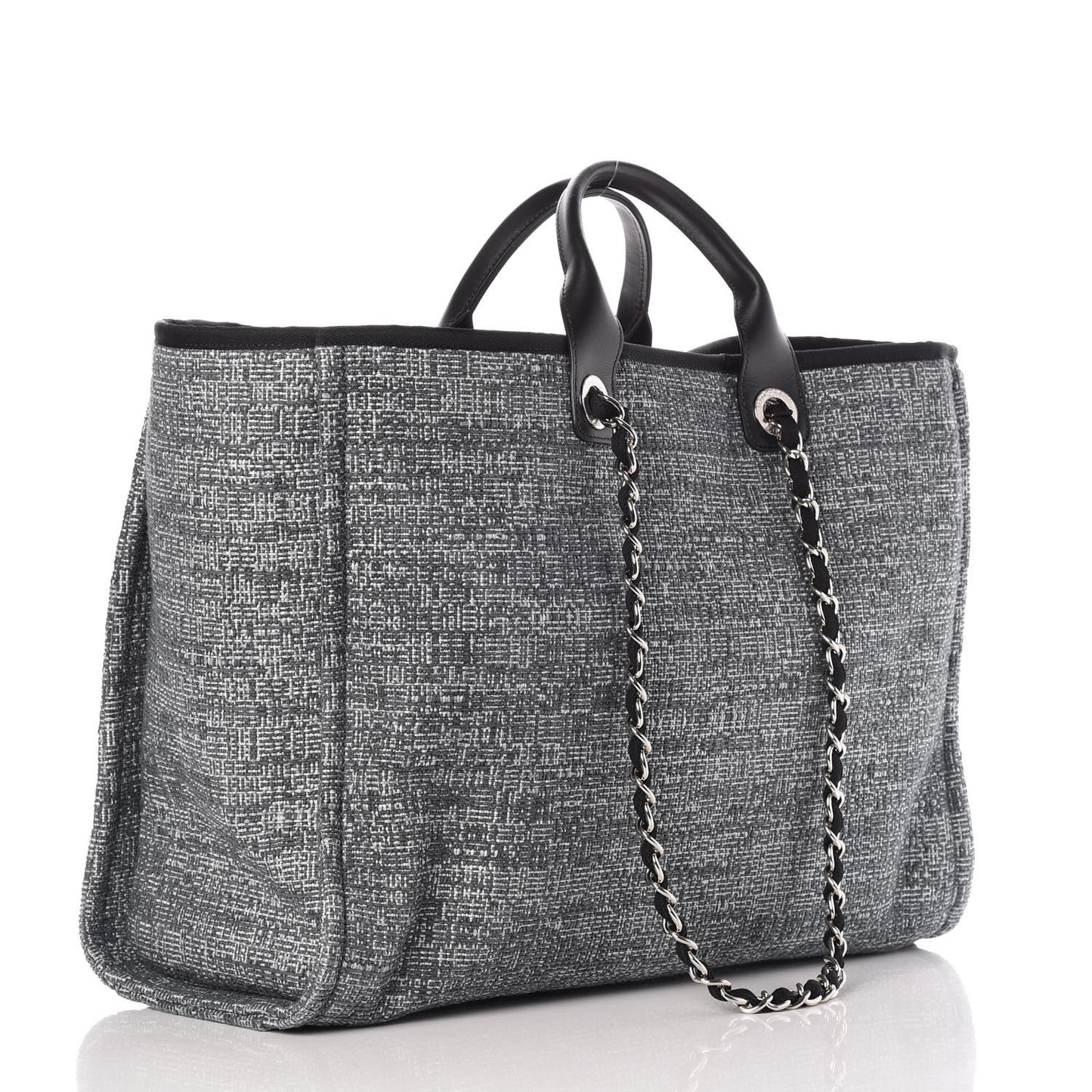 Canvas Large Deauville Tote Charcoal