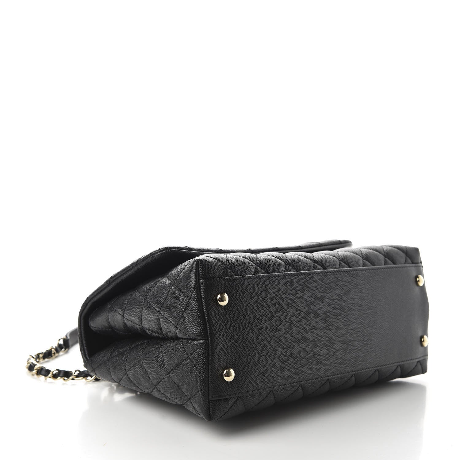 Chanel Caviar Quilted Small Coco Handle Flap Black 4 of 11