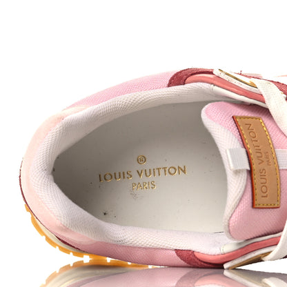 Louis Vuitton Suede Calfskin Run Away Sneakers 38.5 Pink 7 of 9