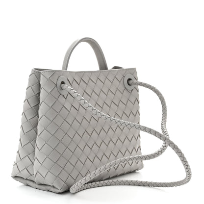 Bottega Veneta Nappa Intrecciato Small Andiamo Shoulder Bag Sterling 3 of 9