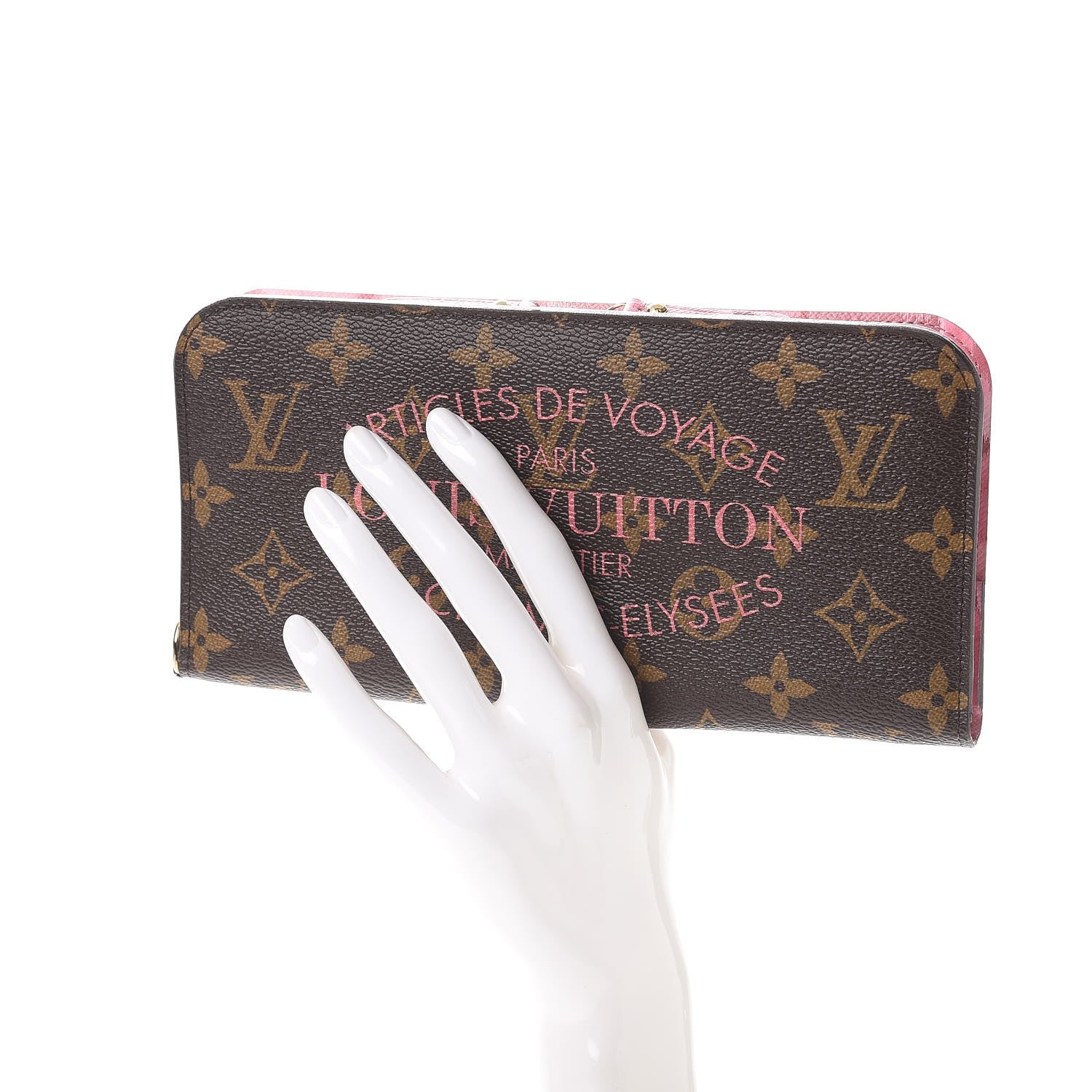 Louis Vuitton Monogram Articles de Voyage Ikat Insolite Wallet Rose Velours 2 of 8