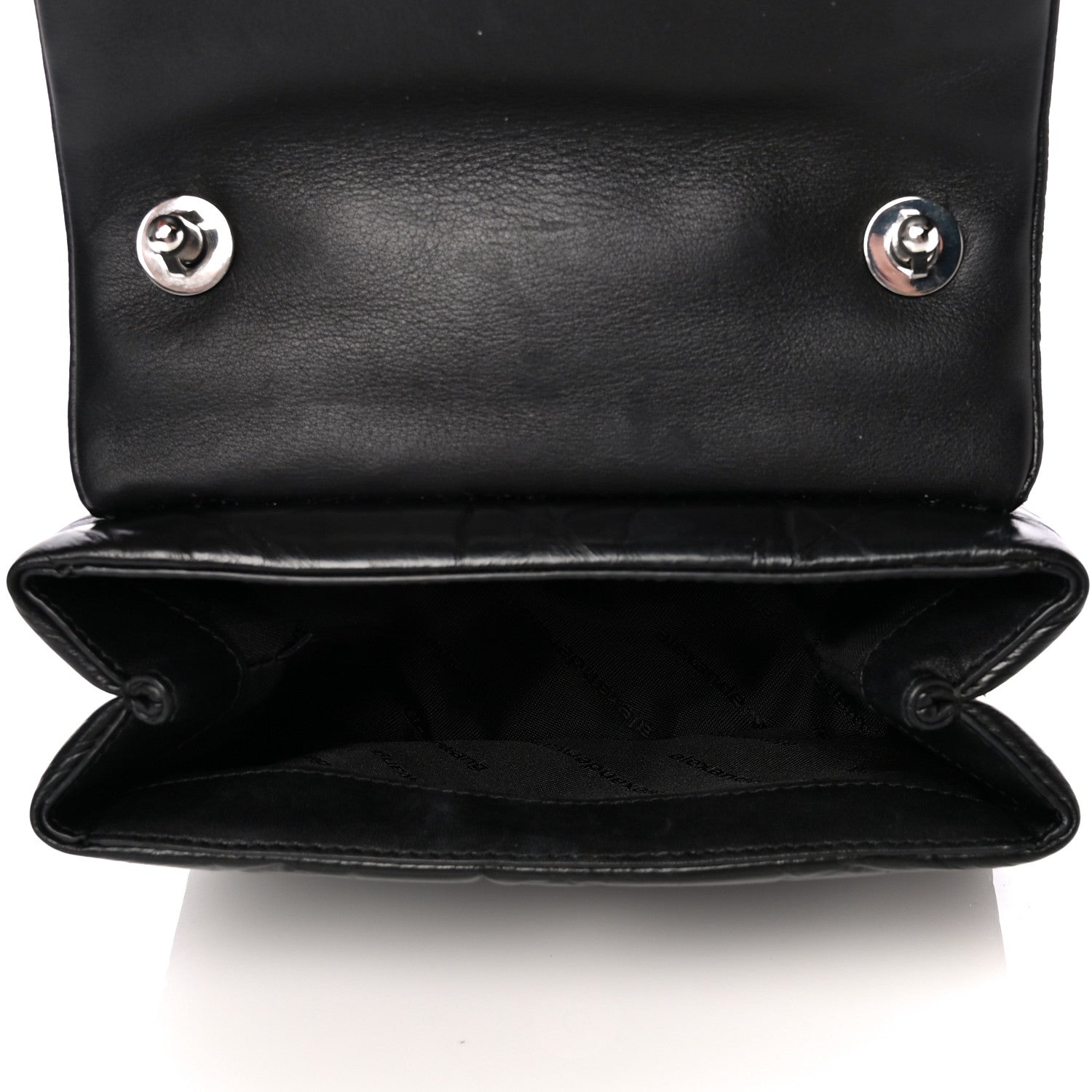 Alexander Wang Calfskin Quilted Halo Crossbody Bag Black 4 of 13