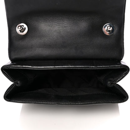 Alexander Wang Calfskin Quilted Halo Crossbody Bag Black 4 of 13