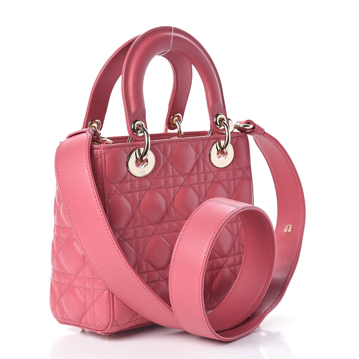 Lambskin Cannage Small My ABCDior Lady Dior Pink Honey