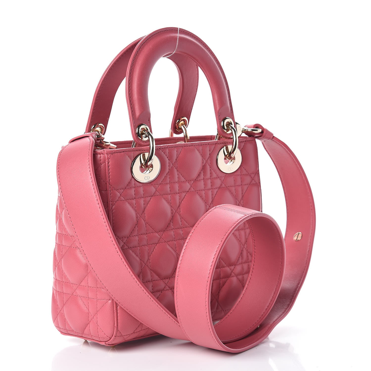 Christian Dior Lambskin Cannage Small My ABCDior Lady Dior Pink Honey 3 of 17