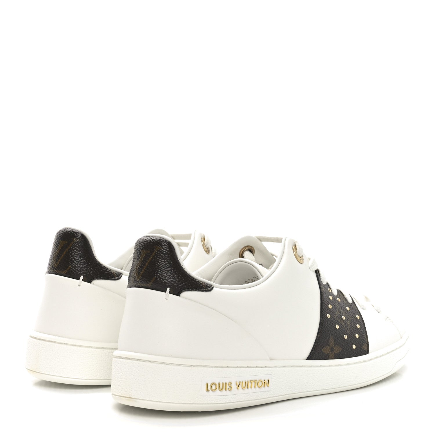 Louis Vuitton Monogram Stud Front Row Sneaker 38 White 5 of 8