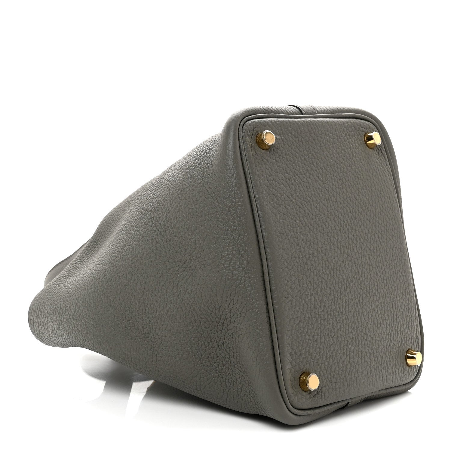Hermes Taurillon Clemence Picotin Lock 18 PM Gris Meyer 1881425