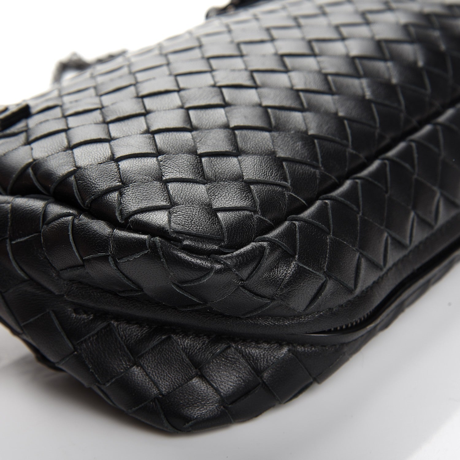 Bottega Veneta Nappa Intrecciato Mini Messenger Bag Nero Black 10 of 11