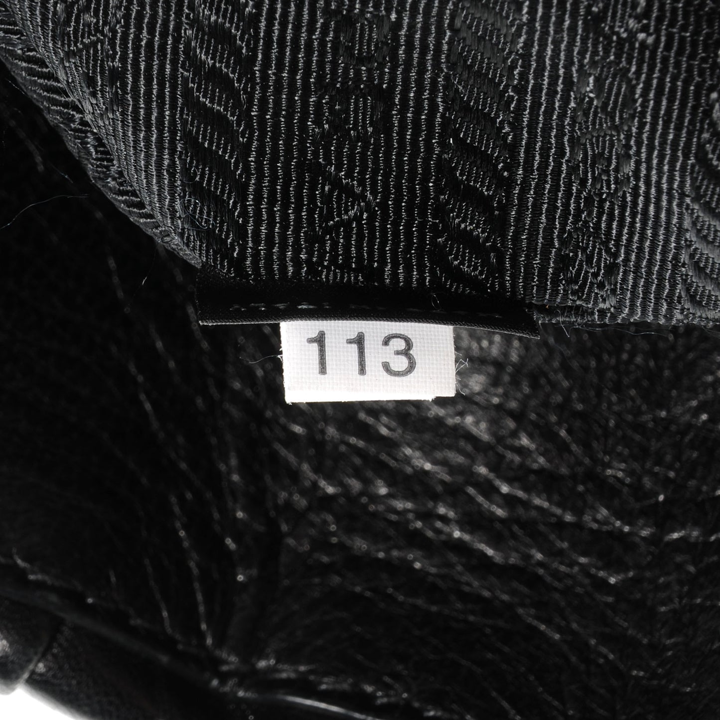 Nappa Gaufre Flap Bag Black
