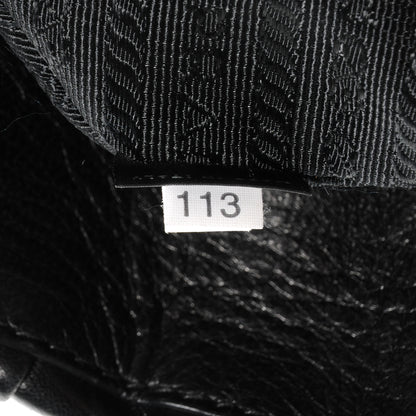Prada Nappa Gaufre Flap Bag Black 8 of 11