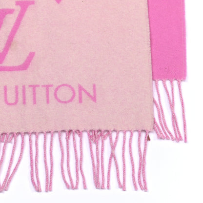 Louis Vuitton Cashmere Monogram Reykjavik Scarf White Pink 5 of 8