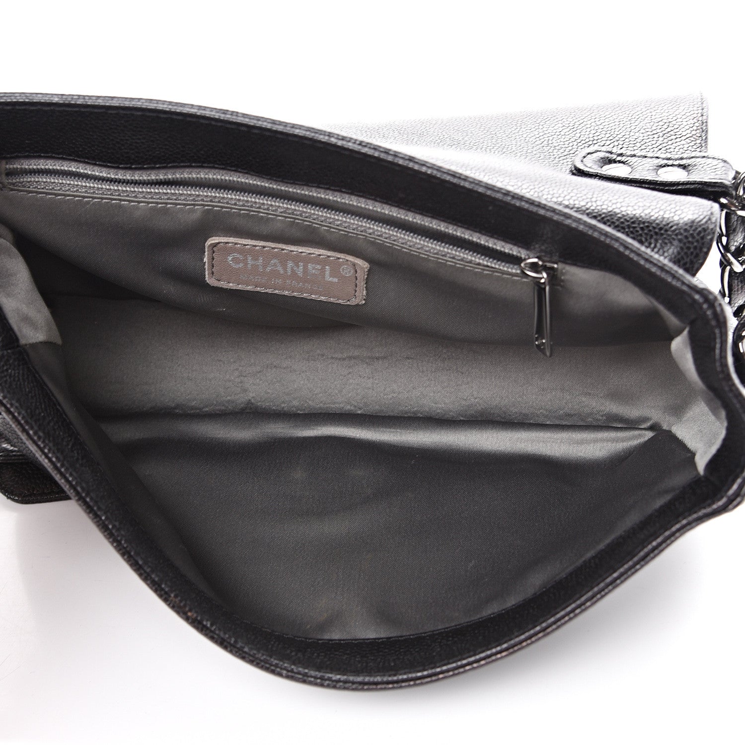Chanel Glazed Caviar Small Pocket In The City Shoulder Bag Black 4 of 11