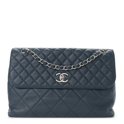 Chanel Calfskin Quilted In the Business Flap Dark Navy Blue 1 of 13