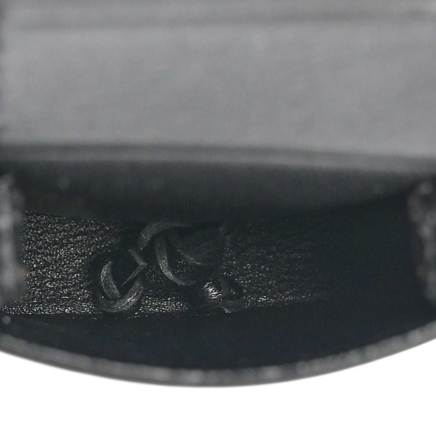 Vegetable Tanned Calfskin Long Tassel Bag Necklace Black