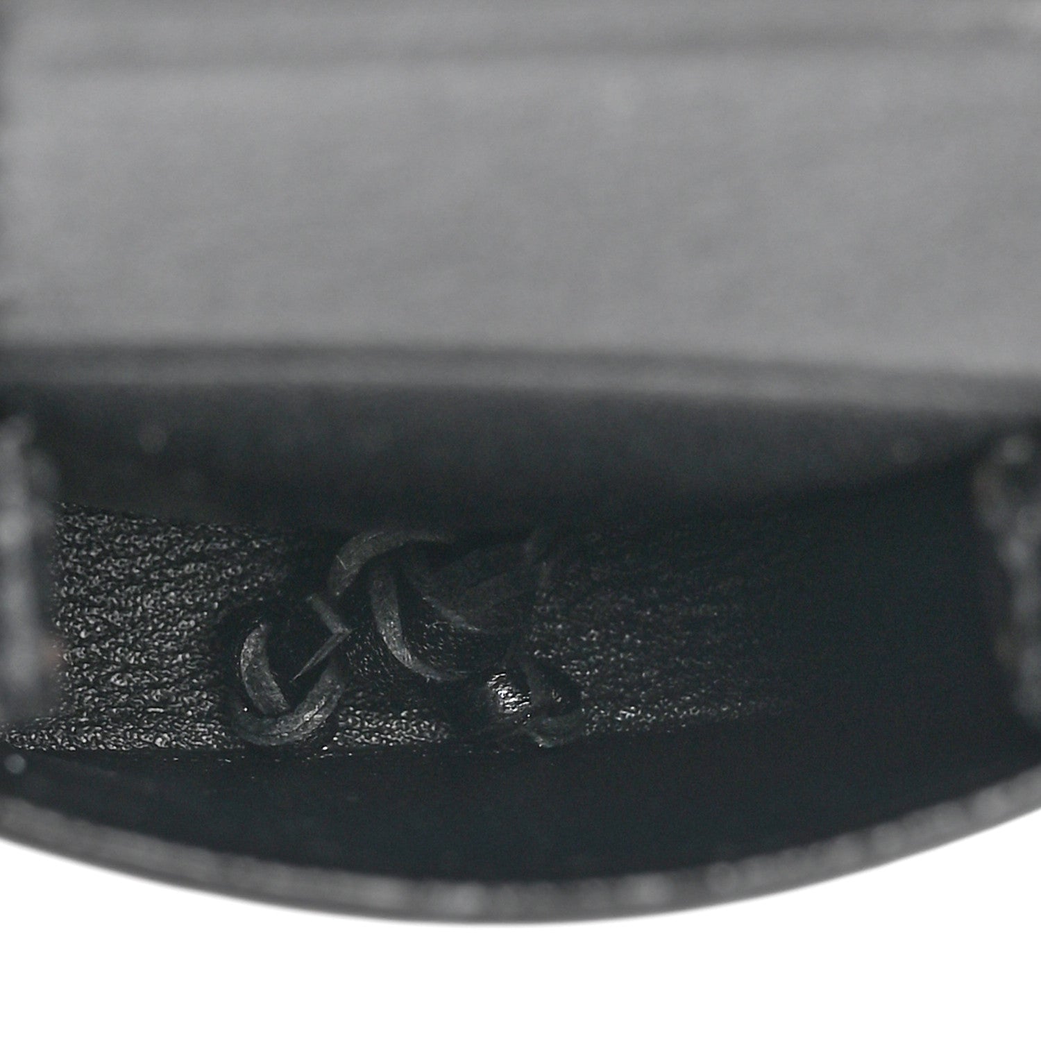 Saint Laurent Vegetable Tanned Calfskin Long Tassel Bag Necklace Black 4 of 5