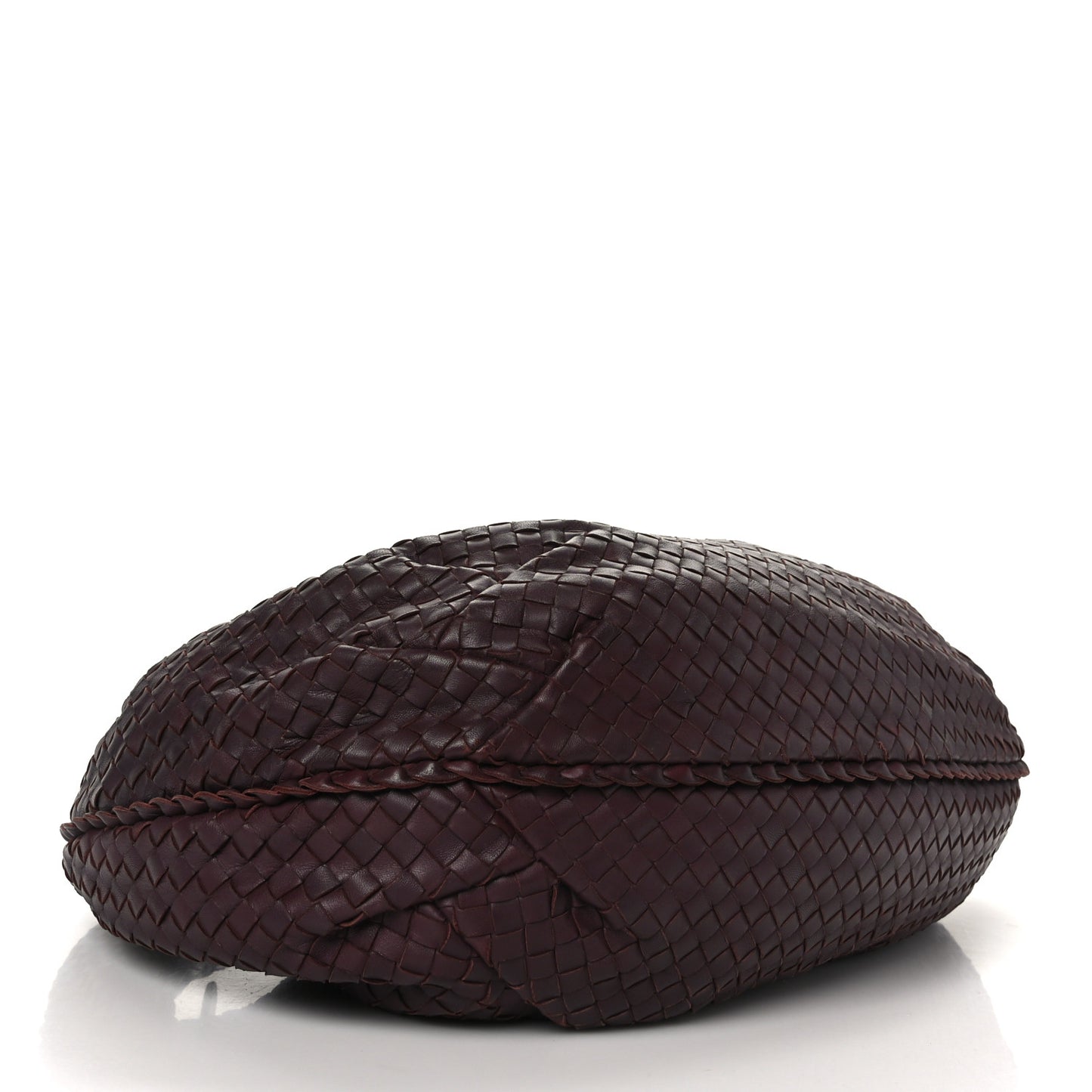 Nappa Intrecciato Medium Belly Hobo Ebano