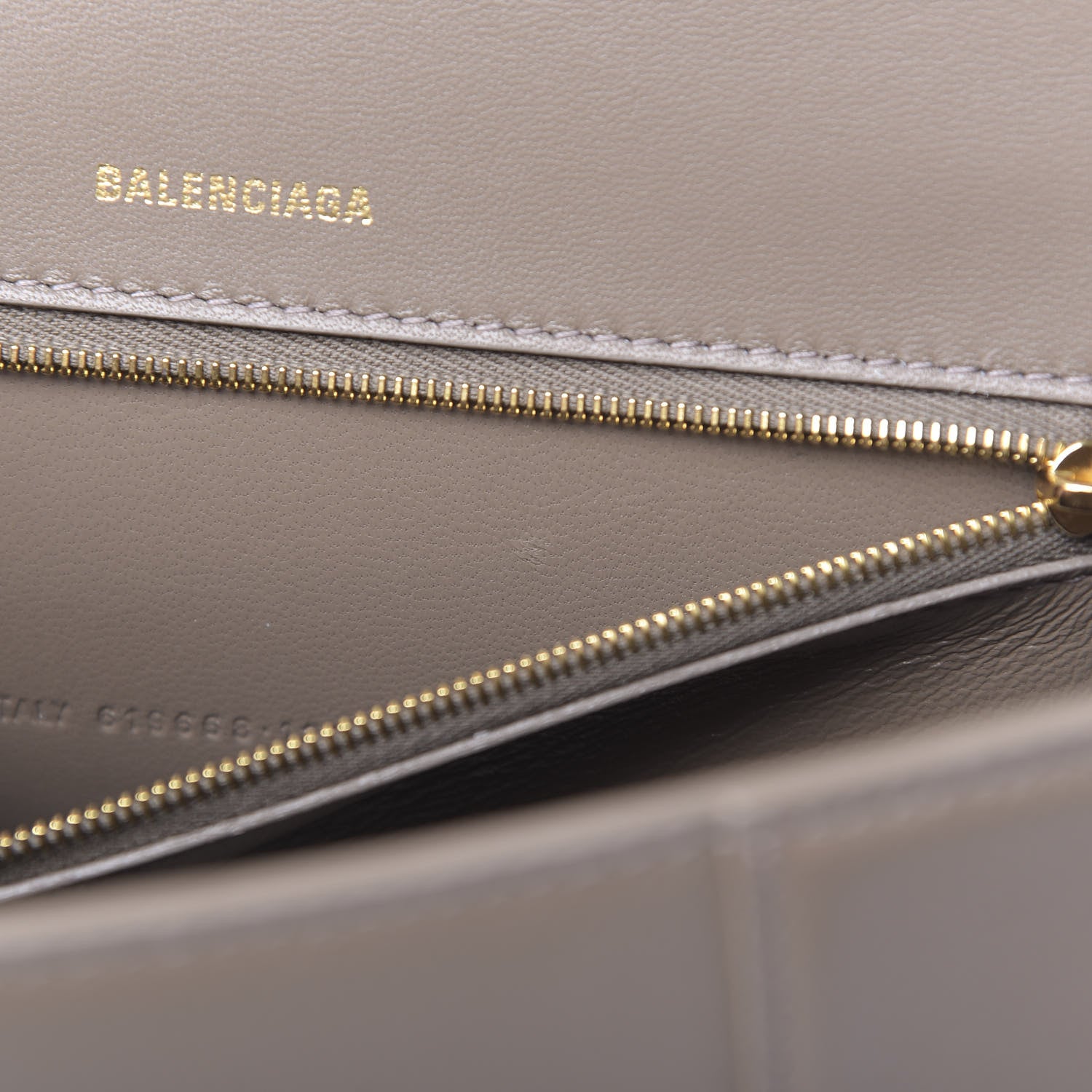 Balenciaga Grained Calfskin Medium Hourglass Top Handle Bag Mink Grey 10 of 11