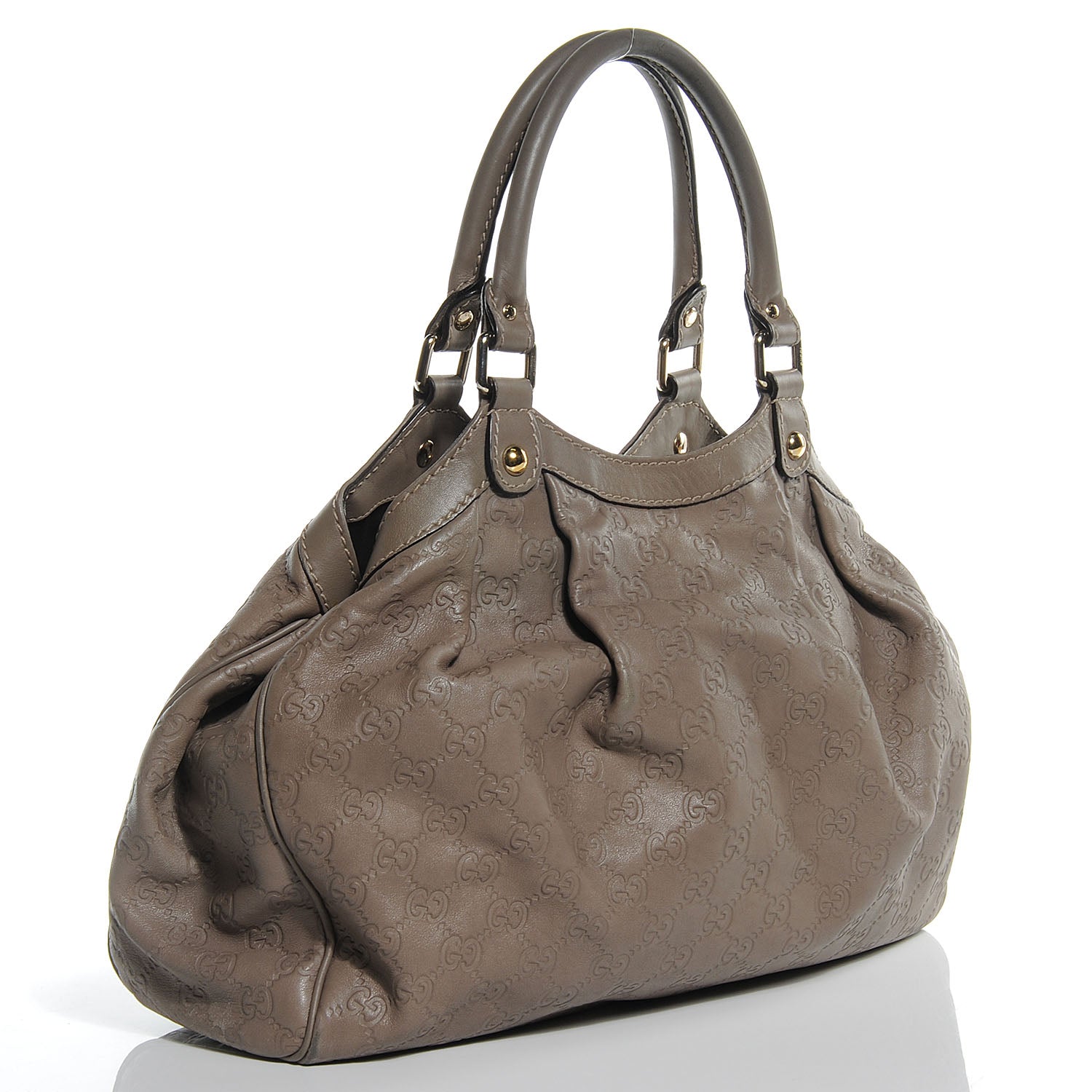 Gucci Guccissima Medium Sukey Tote Rose Beige 3 of 9