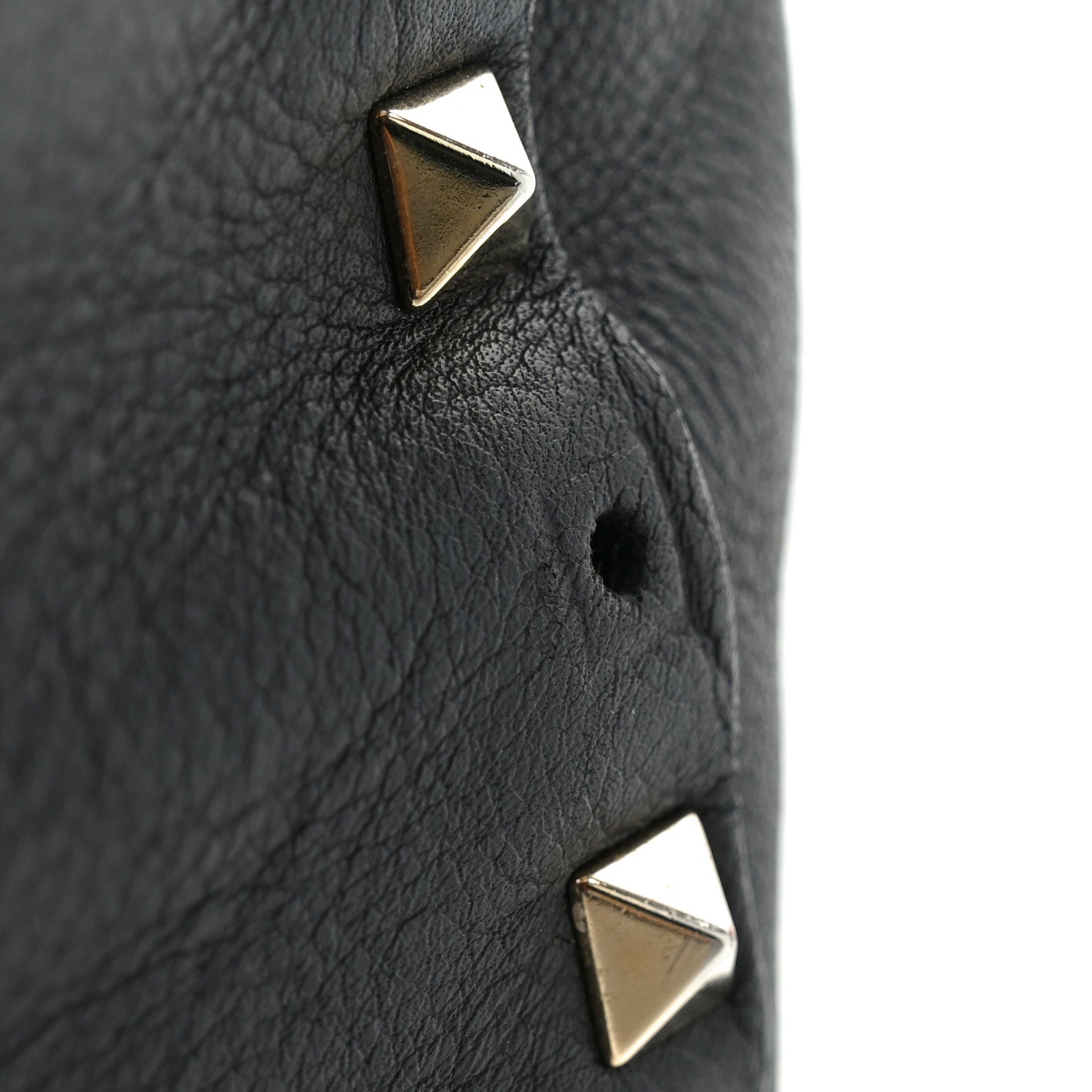 Valentino Garavani Vitello Calfskin Small Rockstud Flip-Lock Messenger Bag Black 10 of 11