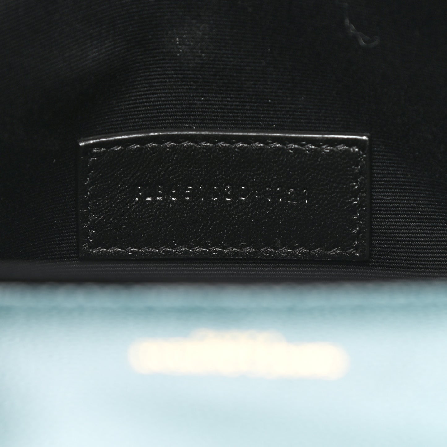 Grain De Poudre Textured Mixed Matelasse Triquilt Monogram Clutch Sea Turquois