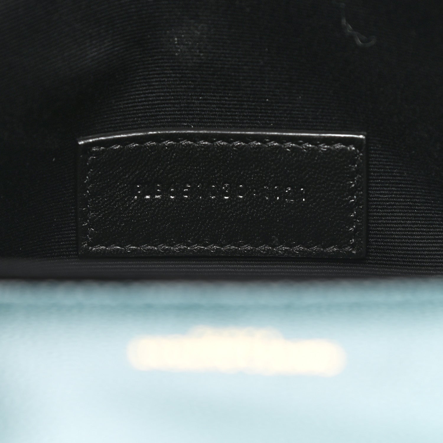 Saint Laurent Grain De Poudre Textured Mixed Matelasse Triquilt Monogram Clutch Sea Turquois 7 of 9