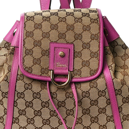 Gucci Monogram Flap Backpack Pink 7 of 9