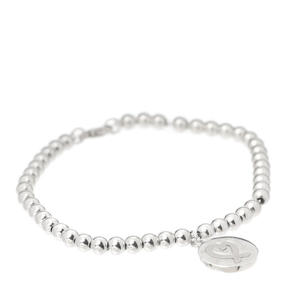 Tiffany Sterling Silver 4mm Paloma Picasso Loving Heart Tag Bead Bracelet 1 of 5