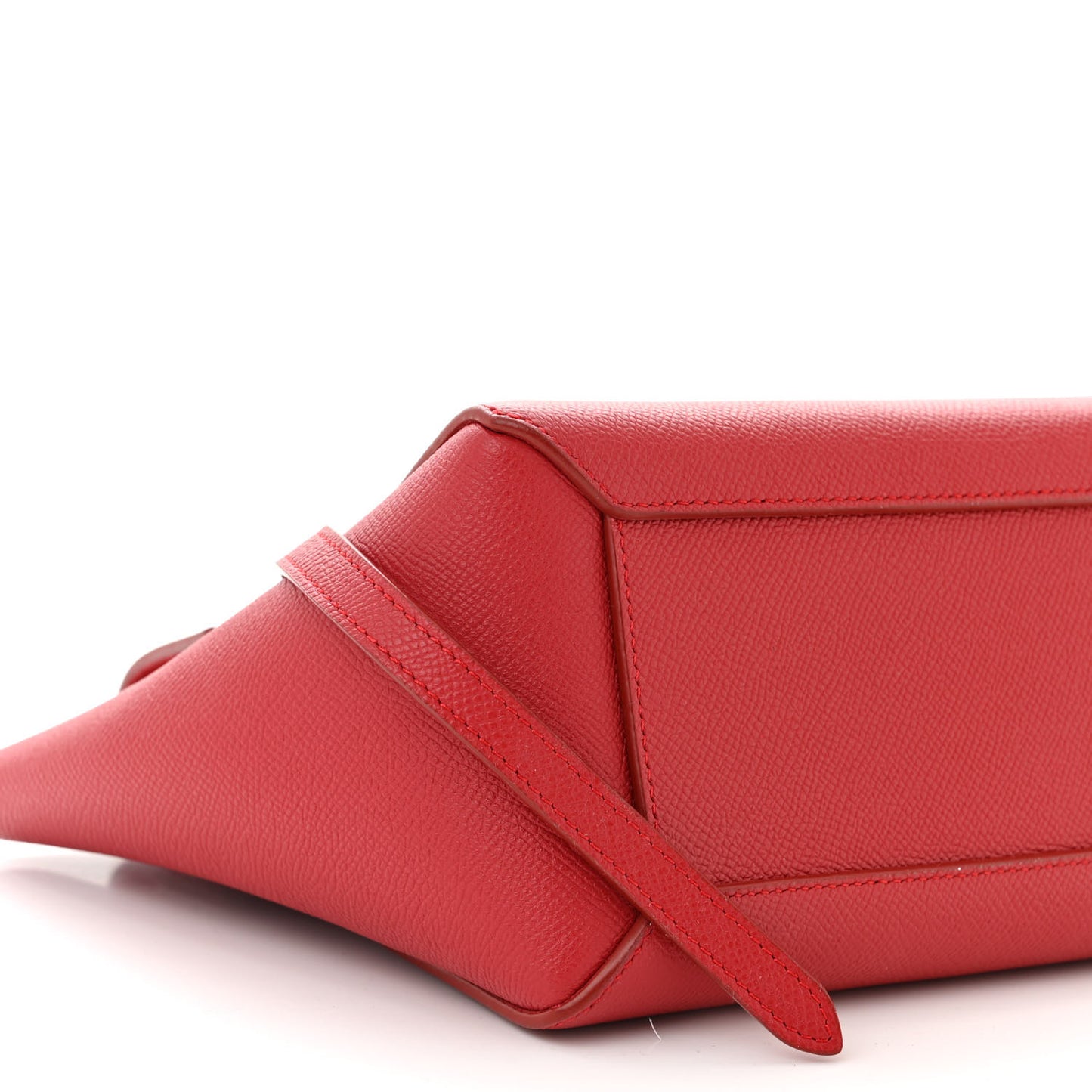 Grained Calfskin Nano Belt Bag Ruby