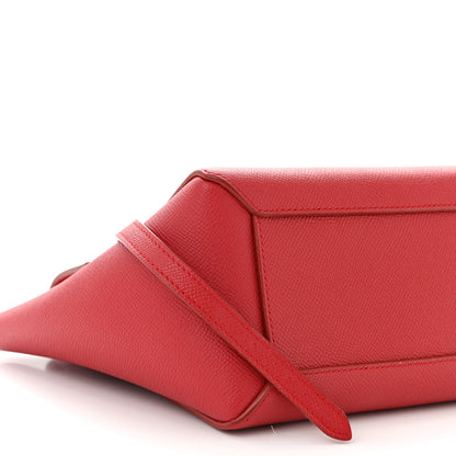 Celine Grained Calfskin Nano Belt Bag Ruby 9 of 12