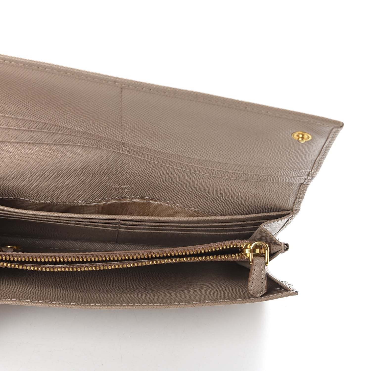 Prada Saffiano Triangle Continental Flap Wallet Cammeo 7 of 8