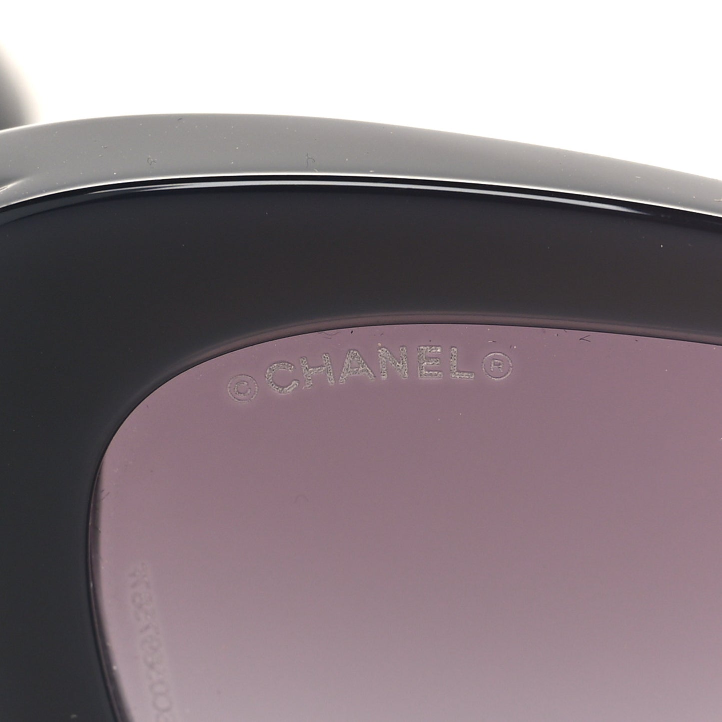 Acetate Pearl Cat Eye CC Sunglasses 5481-H-A Black