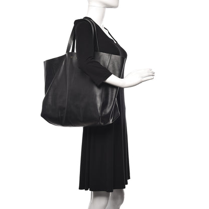 Celine Lambskin Horizontal Cabas Black 2 of 16