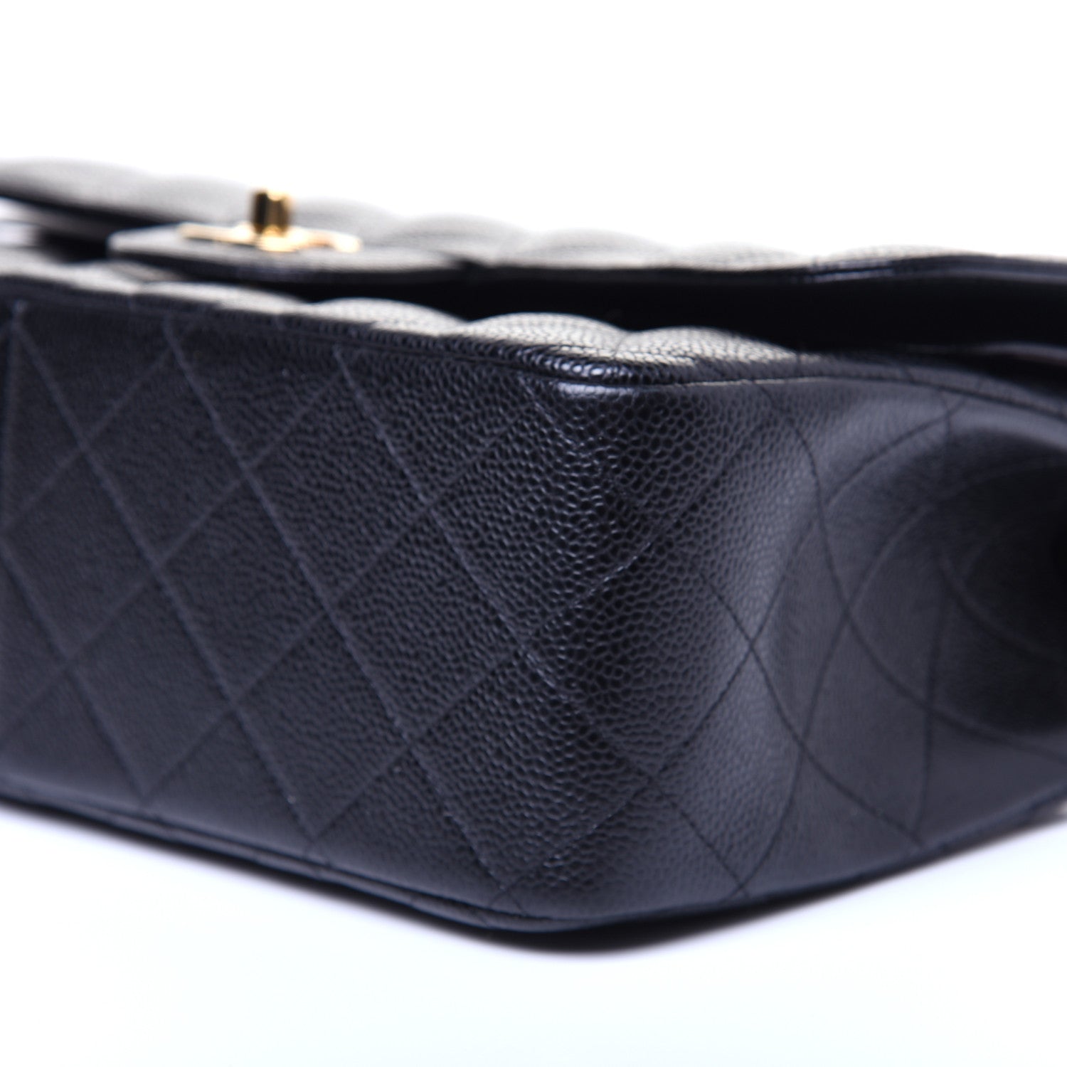 Chanel Caviar Quilted Jumbo Double Flap Black 7 of 17