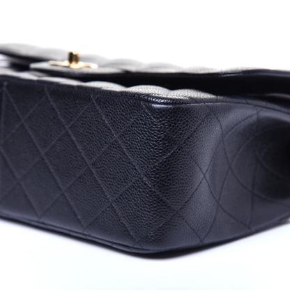 Chanel Caviar Quilted Jumbo Double Flap Black 7 of 17