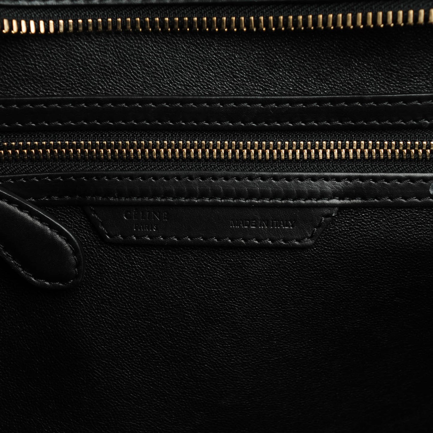 Smooth and Textured Calfskin Mini Bi-Color Luggage Black White