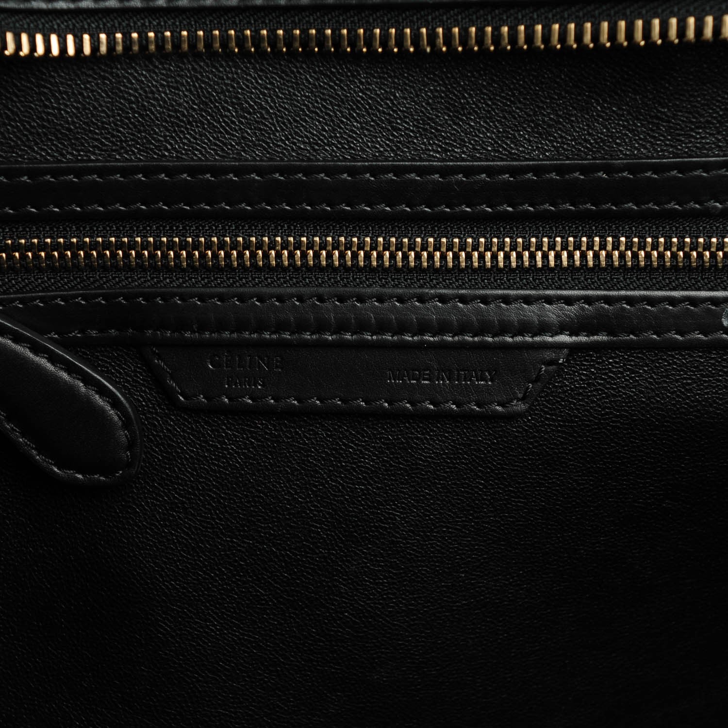 Celine Smooth and Textured Calfskin Mini Bi-Color Luggage Black White 7 of 8