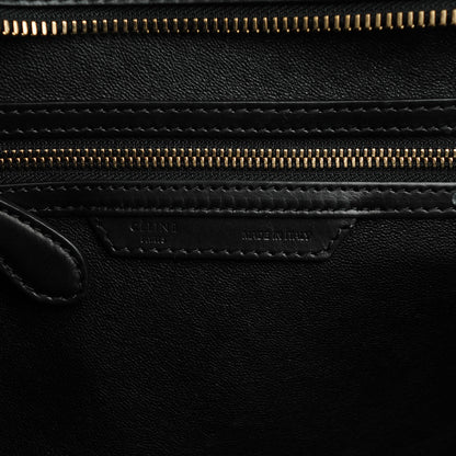 Celine Smooth and Textured Calfskin Mini Bi-Color Luggage Black White 7 of 8