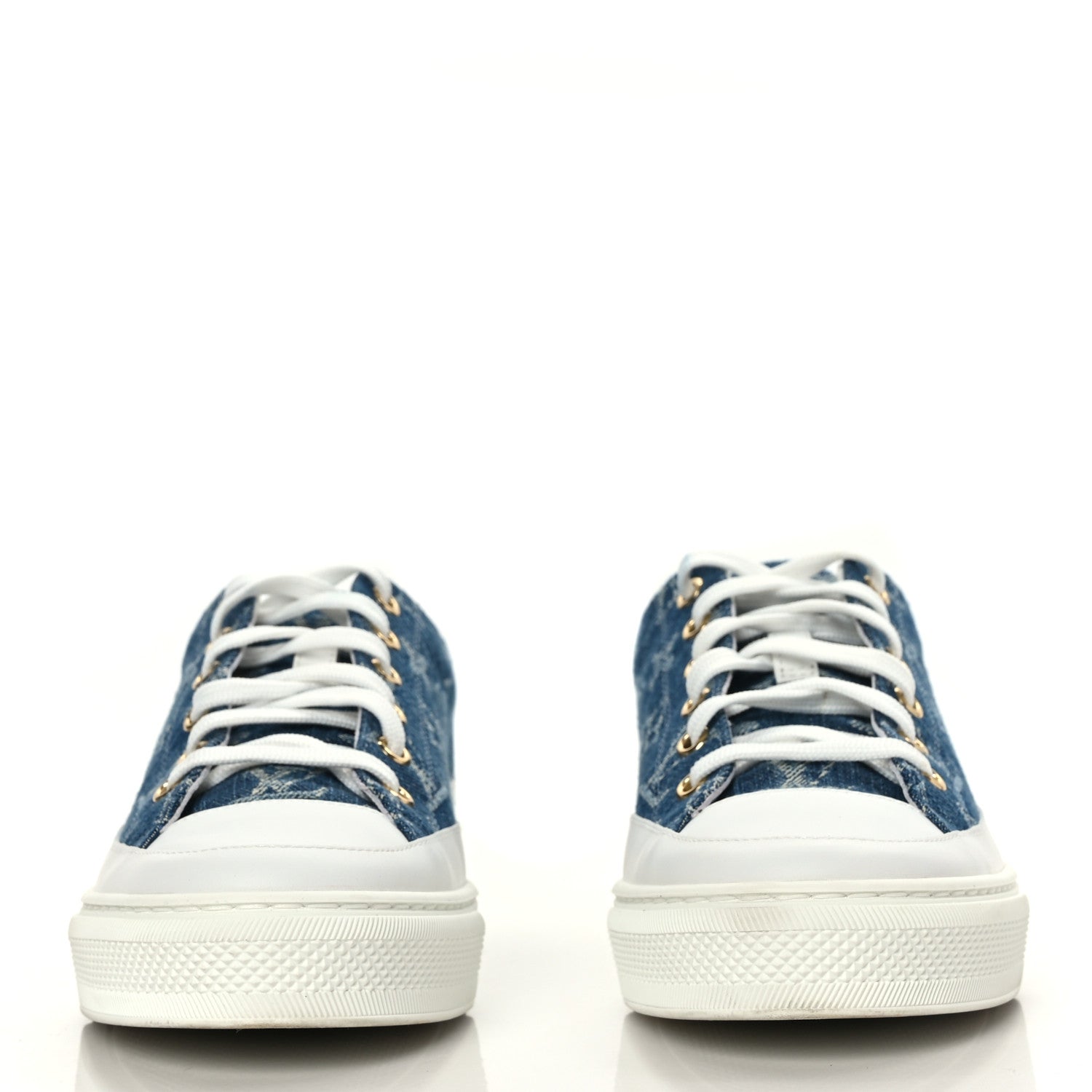 Louis Vuitton Denim Monogram Stellar Sneakers 37 Bleu Jeans Blue 2 of 8