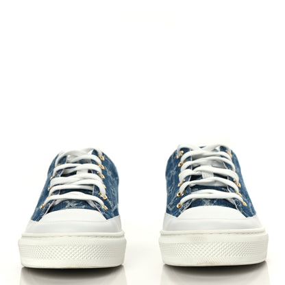 Louis Vuitton Denim Monogram Stellar Sneakers 37 Bleu Jeans Blue 2 of 8