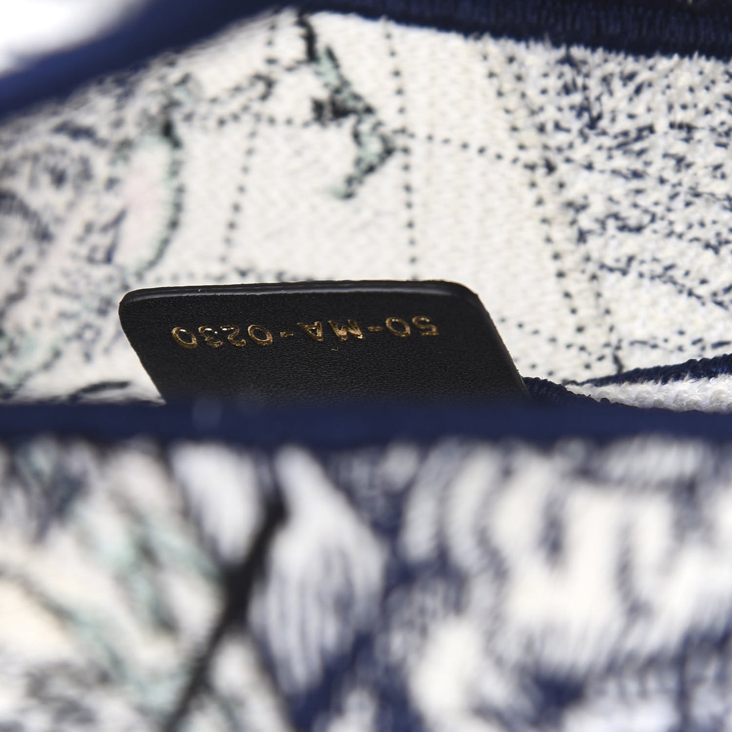 Canvas Embroidered Around the World Saddle Bag Blue