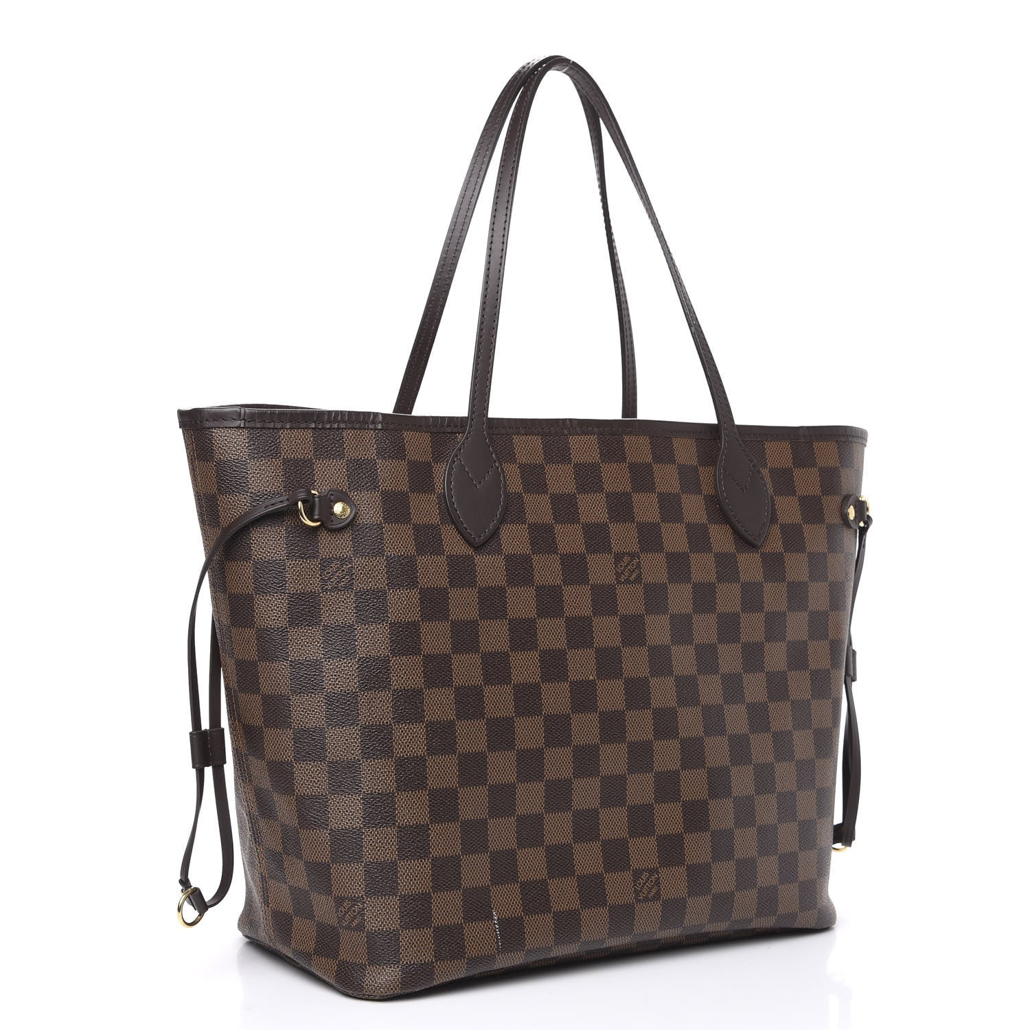 Louis Vuitton Damier Ebene Neo Neverfull MM Rose Ballerine 2 of 14