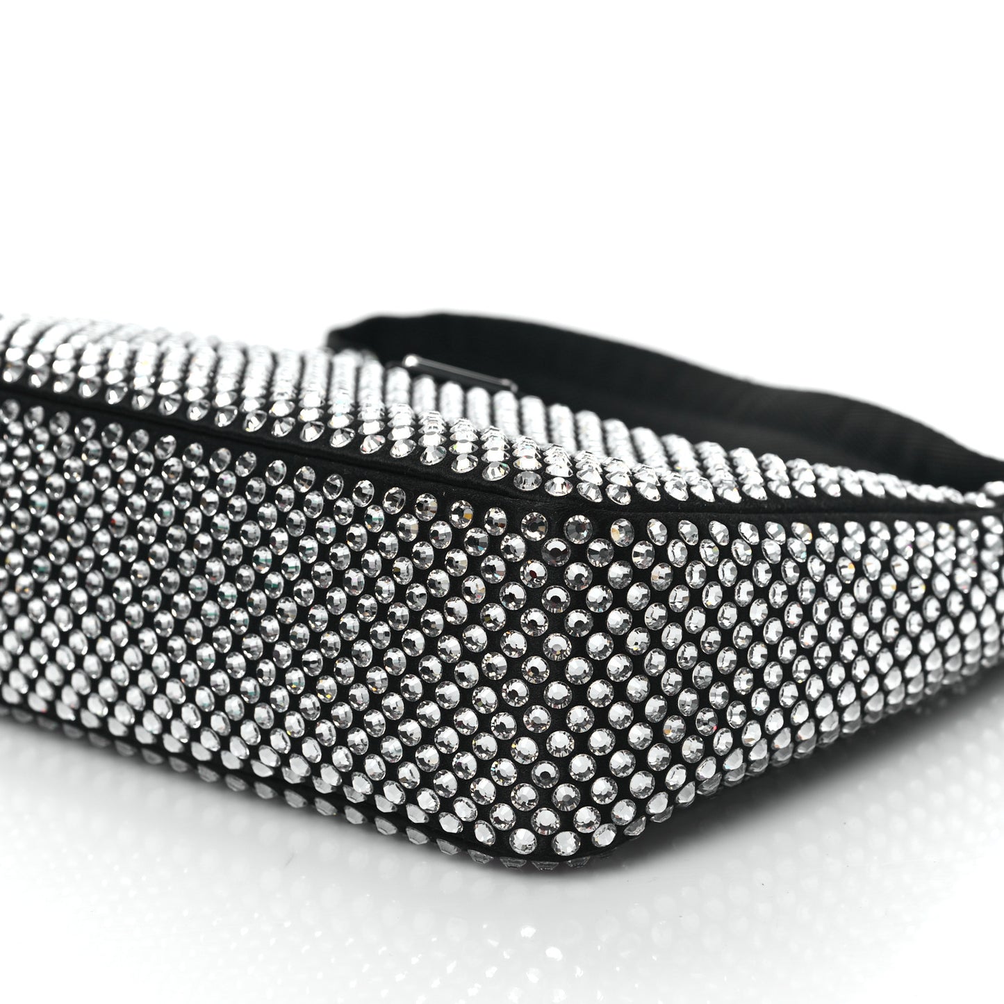 Satin Crystal Mini Re-Edition 2000 Bag Cristal