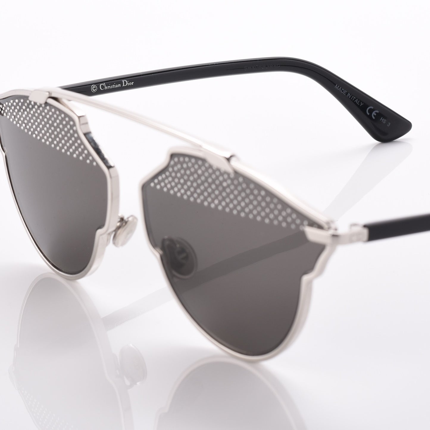 Studded So Real Sunglasses Silver