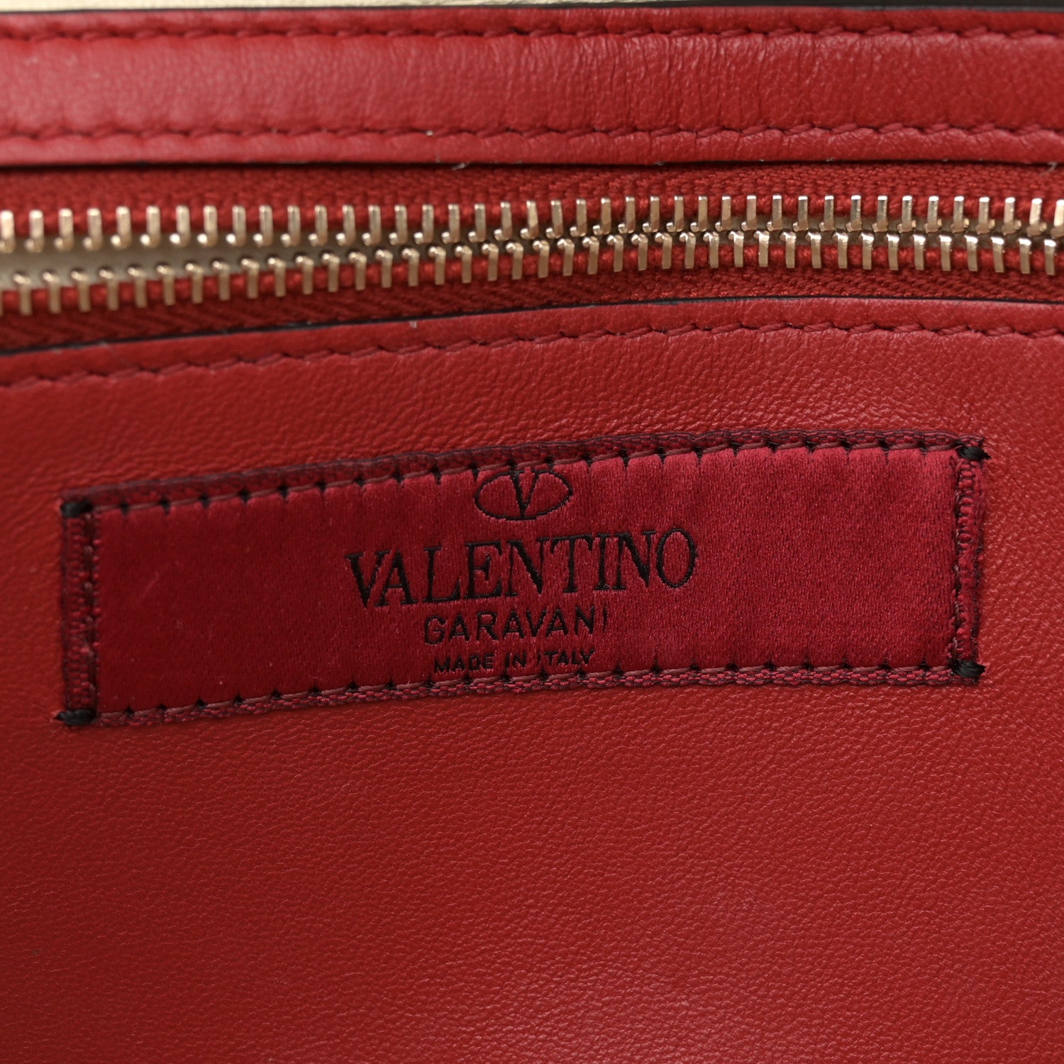 Valentino Garavani Nappa Rockstud Spike Wallet on Chain Light Ivory 6 of 12